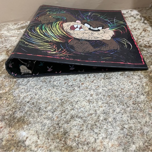 Looney Tunes TAZ the Tasmanian Devil Binder 3-Ring 90s RETRO Vintage New - Picture 7 of 8